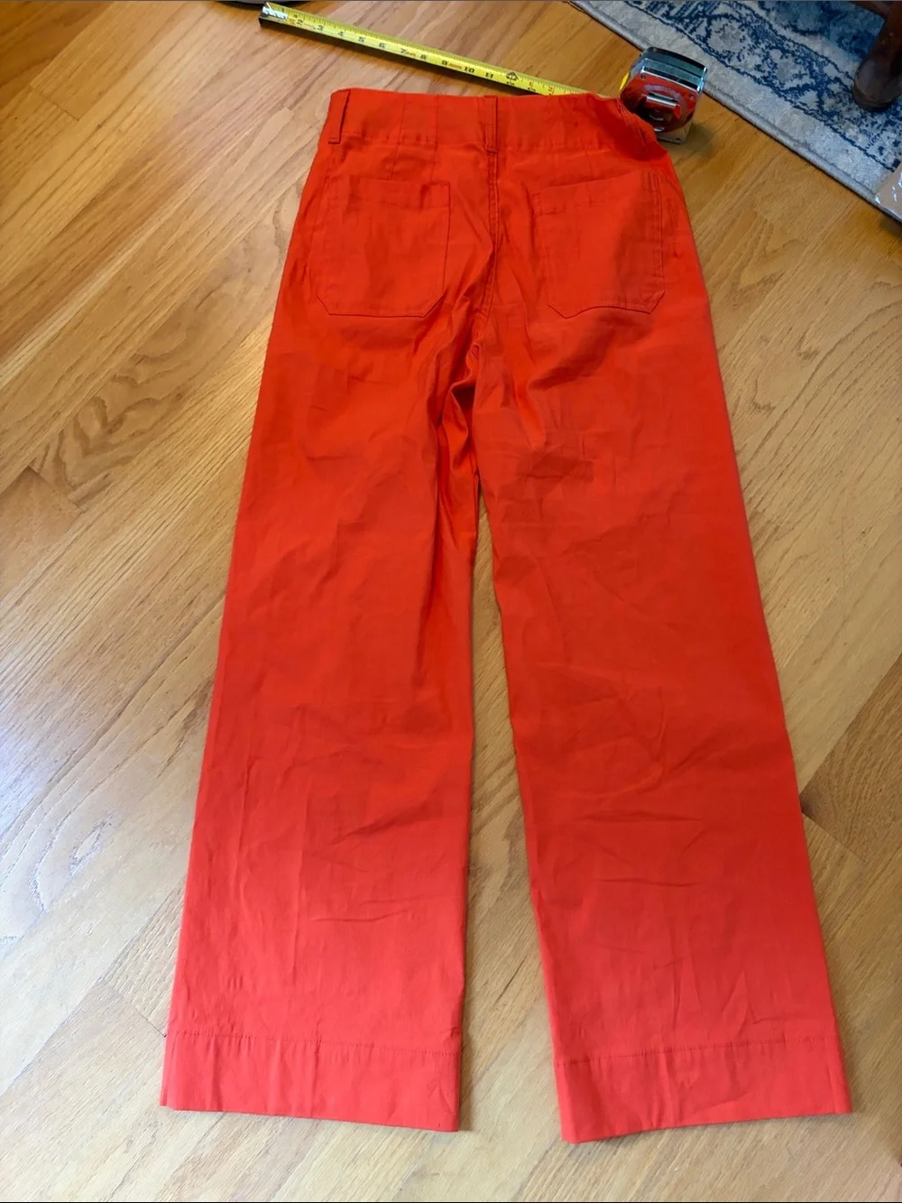 Maeve by Anthropologie The Colette wide leg pant size 29 Orange - Picture 5 of 11
